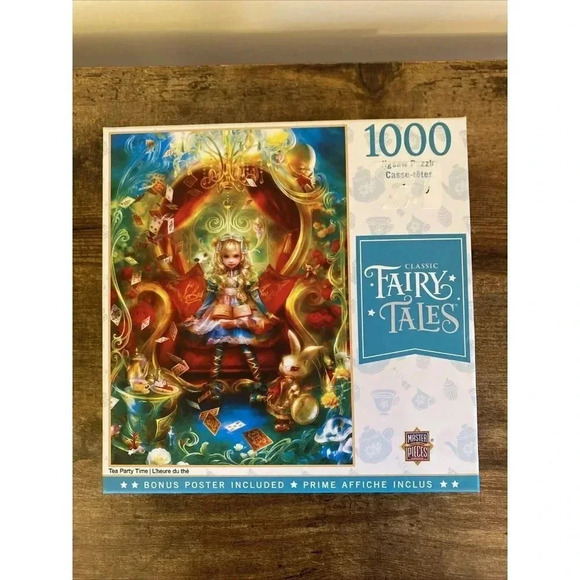 MasterPieces Fairytales: Tea Party Time Puzzle, 1000 Pieces - Picture 1 of 4